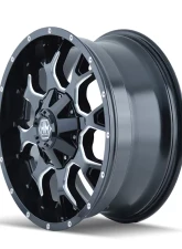 Mayhem Warrior 8015 Gloss Black Milled 20X9 8X180 0MM 124.1MM Wheel                                     - 8015-2978M - Image 2