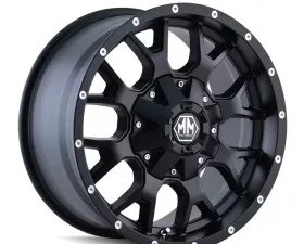 Mayhem Warrior 8015 Matte Black 17X7.5 5X110/5X127 30MM 72.62MM Wheel