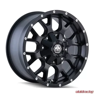 Mayhem Warrior 8015 Matte Black 18X9 5X150/5X139.7 18MM 110MM Wheel - 8015-8997MB18