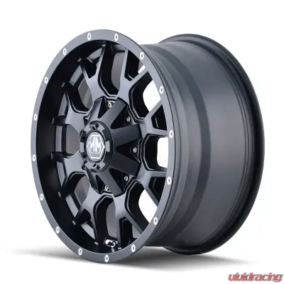Mayhem Warrior 8015 Matte Black 18X9 5X150/5X139.7 18MM 110MM Wheel - 8015-8997MB18