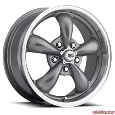 Classic 17X8 5X114.3 0MM Silver 25 Lbs Anthracite Aluminum Wheels 100 Classic Series REV Wheels - 100S-7806500