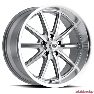 110 Classic Icon Series 17x7 5x114.3 0MM Anthracite Center And Machined Lip REV Wheel - 110S-7706500