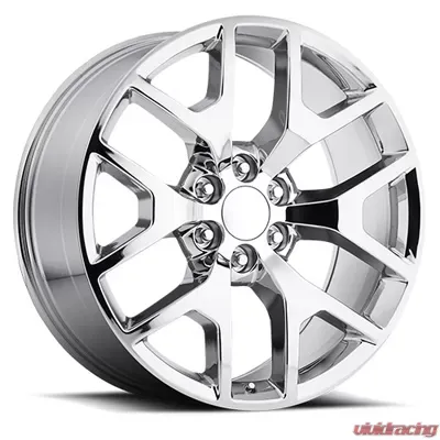 GMC 20X9 6X139.7 +32MM 41 Lbs Chrome Aluminum Wheels 586 OE Replica Series REV Wheels - 586C-2908332