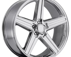 IROC 22X9.5 5x127 | 5x5 +15mm 38 Lbs Chrome Aluminum Wheels 652 OE Replica Series REV Wheels