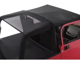 RT Offroad Black Mesh Combo Beach Topper for 2007-2018 Jeep JK Wrangler w/ 4-Door Jeep Wrangler 2007-2018