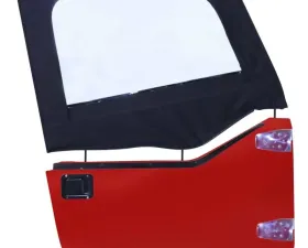 RT Offroad Black Denim Upper Door Skin Set for YJ Wrangler; Sold in Pairs Only Jeep Wrangler 1987-1995