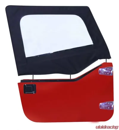 RT Offroad Black Denim Upper Door Skin Set for YJ Wrangler; Sold in Pairs Only Jeep Wrangler 1987-1995 - DS10015