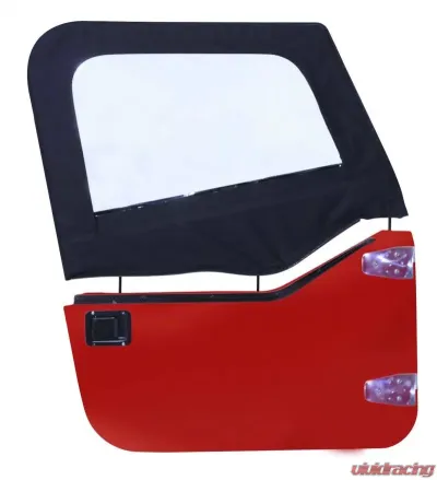 RT Offroad Black Denim Upper Door Skin Set for TJ Wrangler; Sold in Pairs Only Jeep 1997-2006 - DS10115