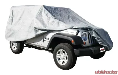 RT Offroad Gray 3 Layer Full Car Cover for Jeep JK Wrangler 4DR and BU Renegade Jeep - FC10309