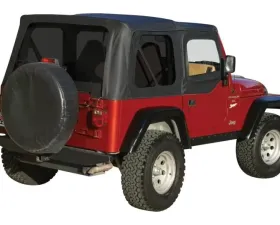 RT Offroad Black OEM Replacement Soft Top for 1997-06 TJ Wrangler w/ Soft Upper Doors Jeep 1997-2006