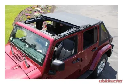 RT Offroad Black Diamond Fold-Back Sunroof Bowless Softop for Jeep JK Wrangler w/ 4-Doors Jeep Wrangler 2007-2018 - RT10835T
