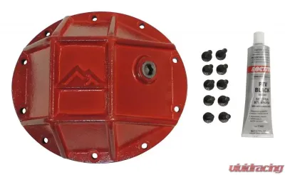 RT Offroad Heavy Duty Dana 35 Differential Cover for Jeep Models w/ D35 Rear Axle; Red Jeep Rear - RT20025