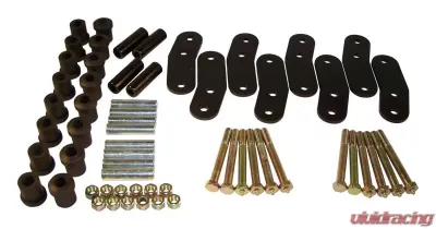 RT Offroad Hd Shackle Kit, Left and Right, Front & Rear, Black, Greasable, 3/4" Lift Jeep Wrangler Front 1987-1995 - RT21023