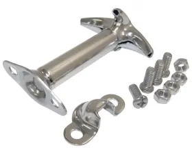 RT Offroad Stainless L or R Hood Catch Kit for 1941-1995 Jeep MB, CJs & YJ Wrangler Jeep