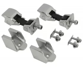 RT Offroad Left & Right Stainless Steel Hood Catch Kit for Jeep TJ Wrangler Jeep