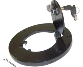 RT Offroad Black Locking Fuel Door w/ Keys for Jeep JK Wrangler; 2 or 4 Doors Jeep Wrangler 2007-2018