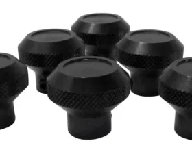 RT Offroad Dash Control Knob Set, Black, Set of 6 Jeep