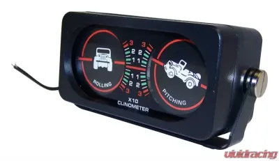 RT Offroad Clinometer with Roll and Pitch Gauge & CJ Graphics; Fits Any Vehicle; - RT27003