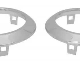 RT Offroad HVAC Vent Accents for Select 07-10 Jeep JK Wrangler; Plastic, Chrome Finish Jeep Wrangler 2007-2010