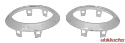 RT Offroad HVAC Vent Accents for Select 07-10 Jeep JK Wrangler; Plastic, Chrome Finish Jeep Wrangler 2007-2010 - RT27027