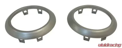 RT Offroad HVAC Vent Accents for Select 07-10 Jeep JK Wrangler; Set of 2, Plastic, Silver Jeep Wrangler 2007-2010 - RT27028