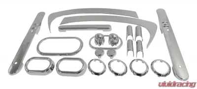 RT Offroad Chrome Finished Plastic Interior Accent Kit for Jeep 07-10 JK Wrangler w/ 2-Dr. Jeep Wrangler 2007-2010 Automatic - RT27029
