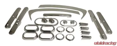 RT Offroad Polished Chrome Plastic Interior Accent Kit for Jeep 07-10 JK Wrangler w/ 4-Dr. Jeep Wrangler 2007-2010 Automatic - RT27030