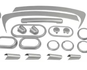 RT Offroad Brushed Silver Plastic Interior Accent Kit for Jeep 07-10 JK Wrangler w/ 2-Dr. Jeep Wrangler 2007-2010 Automatic