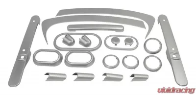 RT Offroad Brushed Silver Plastic Interior Accent Kit for Jeep 07-10 JK Wrangler w/ 2-Dr. Jeep Wrangler 2007-2010 Automatic - RT27031