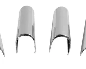 RT Offroad Steering Wheel Accents for Select 07-10 Jeep JK Wrangler; Plastic, Chrome Finish Jeep Wrangler 2007-2010