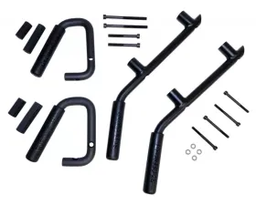 RT Offroad Black Powder Coated Steel F & R Grab Handle Kit for 2007-2018 Jeep JK Wrangler Jeep Wrangler 2007-2018