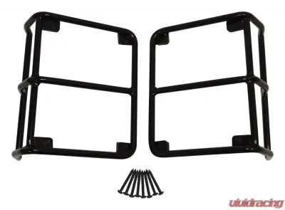 RT Offroad Black Tail Light Guard Set for Jeep JK Wrangler 2007-2018, Includes Hardware Jeep Wrangler 2007-2018 - RT28002
