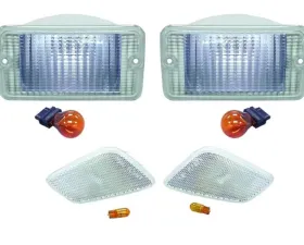RT Offroad Front Clear Parking & Side Marker Lamp Kit for 97-06 Jeep TJ Wrangler Jeep N/A