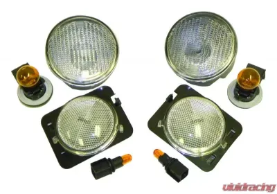 RT Offroad Front Clear Parking & Side Marker Lamp Kit for 2007-2013 Jeep JK Wrangler Jeep Wrangler N/A 2007-2013 - RT28018