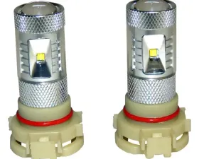 RT Offroad PSX24W Fog Lamp Bulb Kit for Select 10-18 Jeep JK, WK, KL, MK; Set of 2