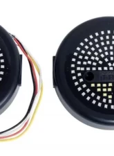 RT Offroad 5" Round LED Tail Light Kit for Jeep CJ-5, CJ-6, CJ-7, CJ-8 and YJ, TJ Wranglers Jeep                                     - RT28099 - Image 5
