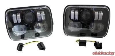 LED Headlight Kit for 79-01 YJ Wrangler, XJ Cherokee, MJ Comanche, & SJ,J-Series Jeep - RT28106