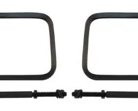RT Offroad Left & Right Black Textured Trail Mirror Set for 76-18 Jeep CJs, YJ, TJ, JK, JL Jeep Left and Right