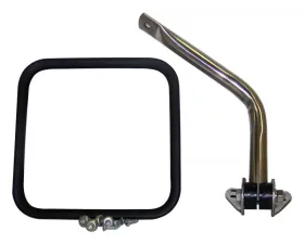 RT Offroad Chrome Arm & Mirror Kit for 55-86 CJ-5, CJ-6, CJ-7, CJ-8; Right (Passenger) Side Jeep N/A