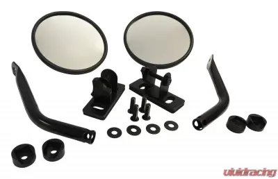 RT Offroad Quick Release Mirror Set w/ Relocation Brackets for Jeep JK, TJ, YJ, CJ-7, CJ-8 Jeep Left and Right - RT30020
