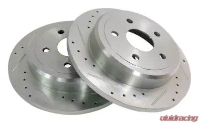 RT Offroad Performance Rear Cross Drilled & Slotted Rotor Set for Jeep WK, XK w/o SR8 Pkg Jeep Rear - RT31004
