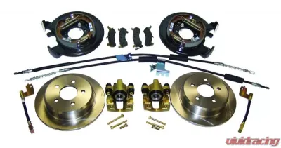 RT Offroad Disc Brake Conversion Kit, Rear, Dana 35, w/o ABS Jeep Rear - RT31006