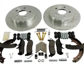 RT Offroad Rear Performance Brake Kit for Jeep WK, XK, Drilled & Slotted Rotors & Hardware Jeep Rear