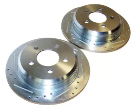 RT Offroad Left and Right Rear High Performance Rear Cross Drilled and Slotted Rotor Set Jeep Grand Cherokee Rear 1994-1998
