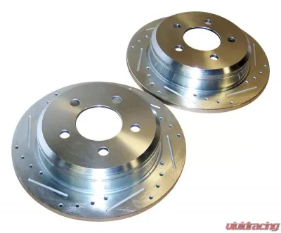 RT Offroad Left and Right Rear High Performance Rear Cross Drilled and Slotted Rotor Set Jeep Grand Cherokee Rear 1994-1998 - RT31030