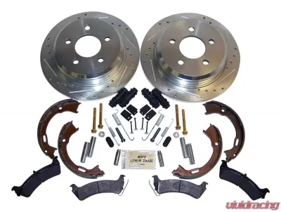 RT Offroad Rear Performance Brake Kit for Jeep ZJ, ZG, Drilled & Slotted Rotors & Hardware Jeep Grand Cherokee Rear 1994-1998 - RT31033