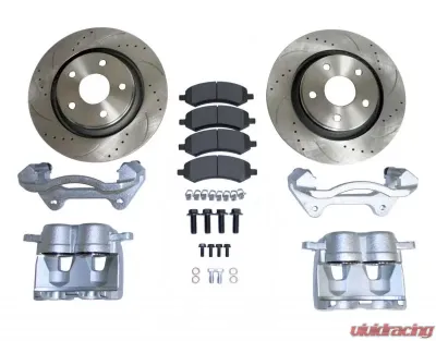 RT Offroad Front Big Brake Kit w/ 13" Drilled & Slotted Rotors for 07-18 Jeep JK Wranglers Jeep Wrangler Front 2007-2018 - RT31047