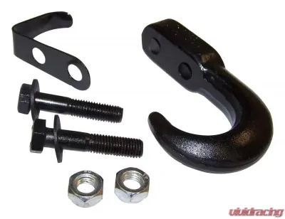 RT Offroad Black Tow Hook Kit for 1955-86 Jeep CJ-5, CJ-6, CJ-7, CJ-8; Incl. Hardware Jeep Rear - RT33015