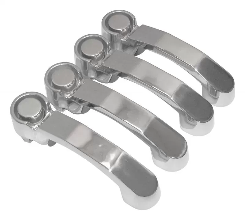 RT Offroad 4 Stainless Steel Door Handles for Jeep 07-18 JK Wrangler, 08-12 KK Liberty N/A - RT34005