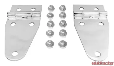 RT Offroad Stainless Steel Hood Hinge Set, Left & Right Jeep - RT34012